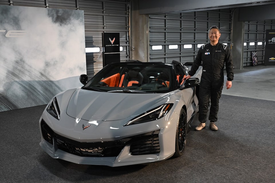 Z06コンバーチブルと若松氏