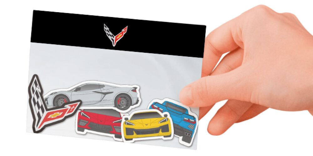コルベット型抜き・オリジナルステッカー