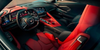 The Front Interior View of a 2025 Chevy Corvette Stingray
