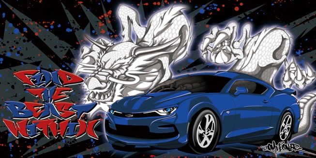 BEAST DRIVING WITH CAMARO