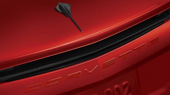 CORVETTE リアエンブレム(トーチレッド)